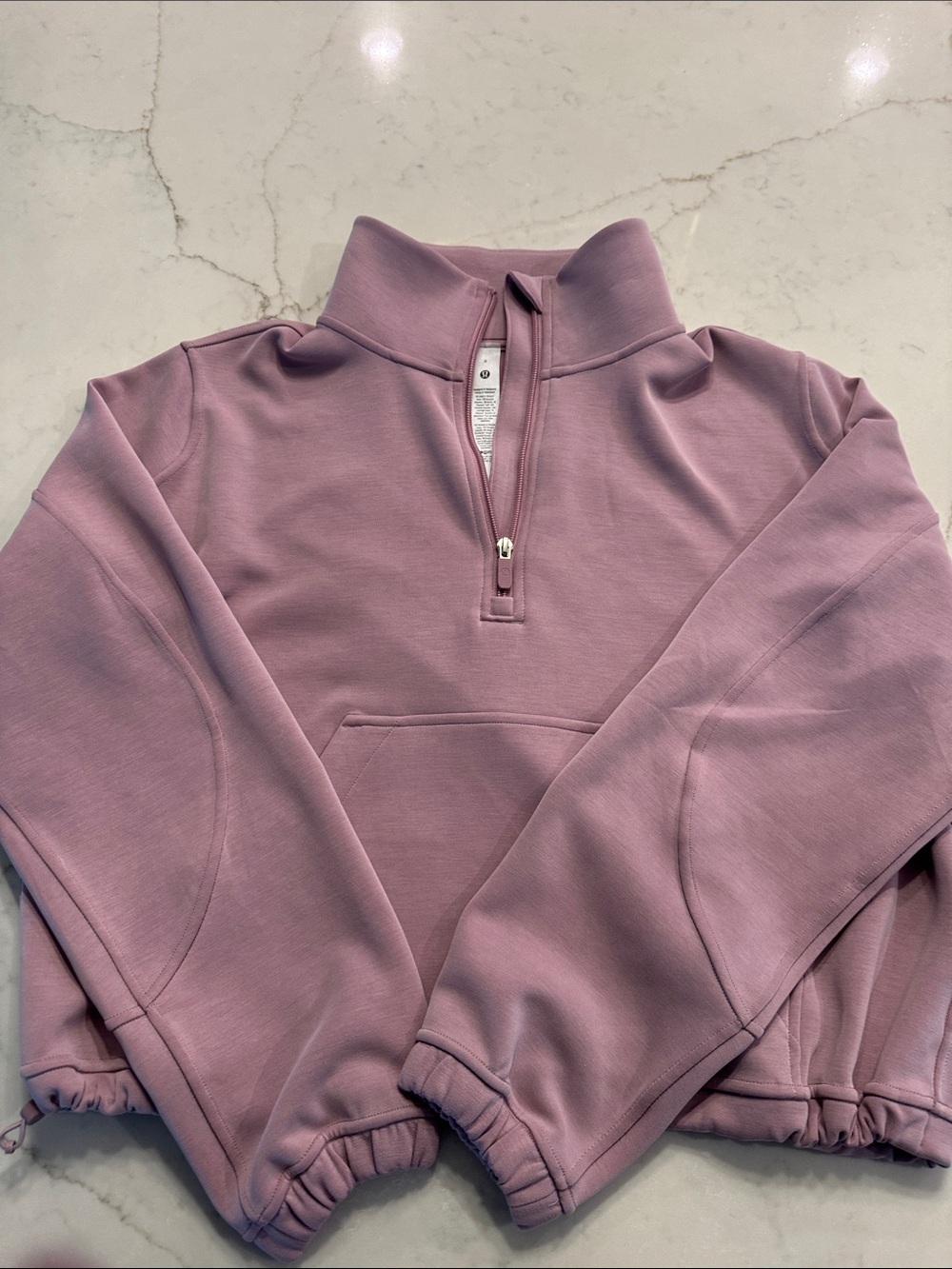 lululemon athletica Dusty Pink Half-Zip Pullover